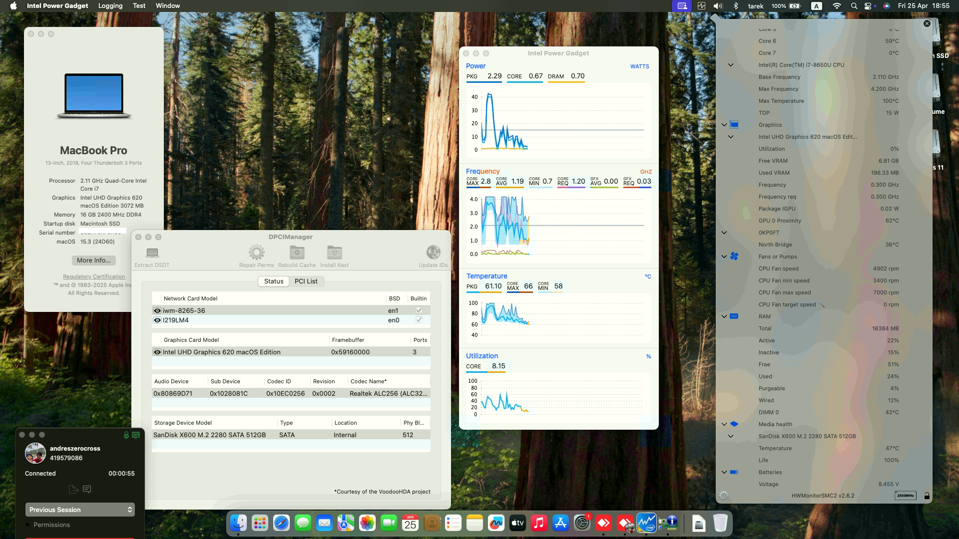 Success Hackintosh macOS Sequoia 15.3 Build 24D60 in Dell Latitude 7490